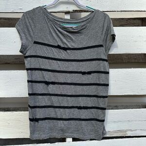 EUC Loft Sequin & Bow Detail Top